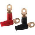 Db Link 4-Gauge 5/16" Ring Terminals, 4 pk (Gold Plated, 2 Red & 2 Black) RT4